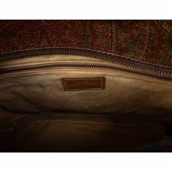 90's Etro Milano Paisley Doctor Boston Bag